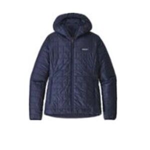 Patagonia Women’s Nano Puff Hooded Jacket, Classic Navy, Size Large